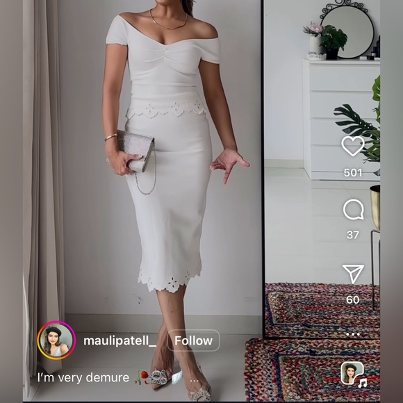 Zara Off-White Women's Skirt Set - Picture 3 of 12